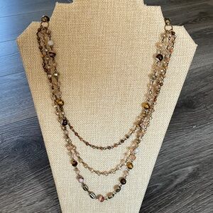 Bohemian “ Bonnie “ Magnetic Adjustable Beaded Necklace R1A